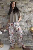Riad Nights Relaxed Barrel Pant Black